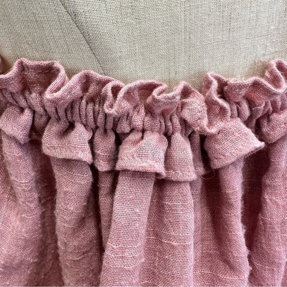 MISA Los Angeles Anouk Short Sleeve Off the Shoulder tie Top Small cottagecore - Picture 7 of 16